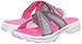 SKECHERS Performance Womens Go Walk Mellow Flip Flop,Charcoal/Hot Pink,8 M US