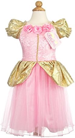 My Princess Academy Girls Elegant Costume Fairy Tale Dress Pink and Gold Small