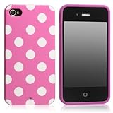HM Pink Polka Dot Flex Gel Case for Iphone 4 & 4S