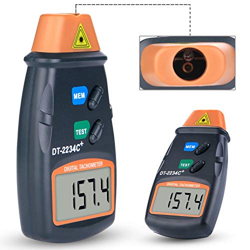 FITNATE Professionele digitale toerentalmeter, contactloze digitale laserfoto-toerentalmeter - Image 3