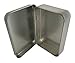 AKOAK 6 Pcs 3.7 x 2.3 x 0.8 Inches Rectangular Empty Hinged Tins Box Containers for First Aid Kit,Survival Kits,Storage,Herbs,Pills,Crafts and More