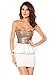 Dear-Lover Women's Graceful Gleam Sequins Strapless Dress