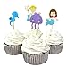 BETOP HOUSE Set of 24 Pieces Under The Sea Theme Mermaid Couple Cake Cupcake Decorative Cupcake Topper for Kids Birthday Party Themed Party Baby Shower
