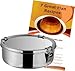 Flan Mold Stainless Steel. 1.5 quart capacity, 7 flans recipes included