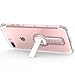 iPhone 8 / iPhone 7 Clear Case with Kickstand, Soft TPU Crystal Life proof Case Cover Slim-Fit Shock Absorption Protective Phone Cover Case with 360 Degree Rotatable Stand