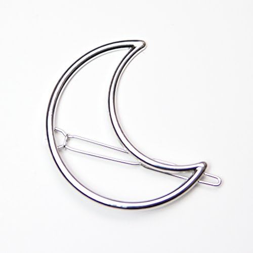 Hair Clips by eFemme USA | Hair Accessories for Women, Silver Moon (1pc)