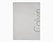 Calvin Klein Home Modern Cotton Cropped Logo Throw, Grey