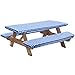 LAMINET Deluxe Picnic Table Covers - Set of 3 - Checkered Pattern - Blue