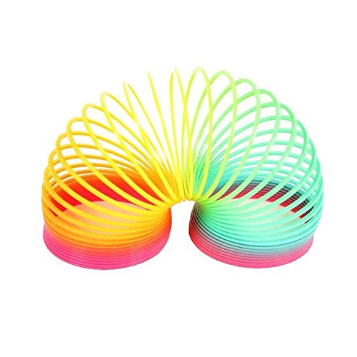 Wgg Magic Rainbow Springs Toy Classic Novelty Colorful Rainbow Toy Party Favor, Gift for Kids, Set of 2