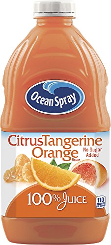 Ocean spray no sugar added  100% juice citrus tangerine…