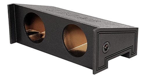 Dual 10" Sealed Subwoofer Sub Box Bed Lined Enclosure for Jeep Wrangler 1997-02