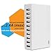 AVLT-Power USB Charger Multi Port 60W 10 Port USB Wall Charger Charging Station – Multi USB Charger - Cell Phone Charger, Tablet Charger, Portable Travel Charger for Multiple Devices – Slim White