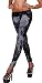 Amour- Women Vertical Stripes Striped Ankle Length Footless Legging (FG9009BK)