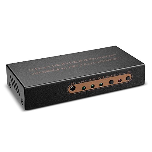 TNP 3 Port HDMI Switch Selector Box Supports 4K 60Hz