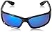 Costa Del Mar Man Sunglasses Shiny Black Frame, Blue Mirror Lenses, 62MM