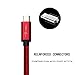 USB Type C cable, I-Bollon 3 Feet USB C to USB 3.0 Nylon Braided charging and sync Cable for Apple Macbook, Samsung Galaxy S8 S8 Plus,Google Pixel,Nexus 5X 6P,OnePlus 2,LG G5 G6 and More [2 pack,RED]