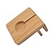 Bamboo Watch Stand for Watch Charger, Watch Stand Holder Dock Organizer for BEEBO BEABO Charging Station and More Wood Charging Stations