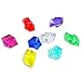 Oruuum 300 pcs Bulk Pirate Jewels and Gems, Fake Diamonds Plastic Ice Cubes Gems Acrylic Fake Ice Rocks for Vase Filler Wedding Party Garden Decoration, Assorted Colors