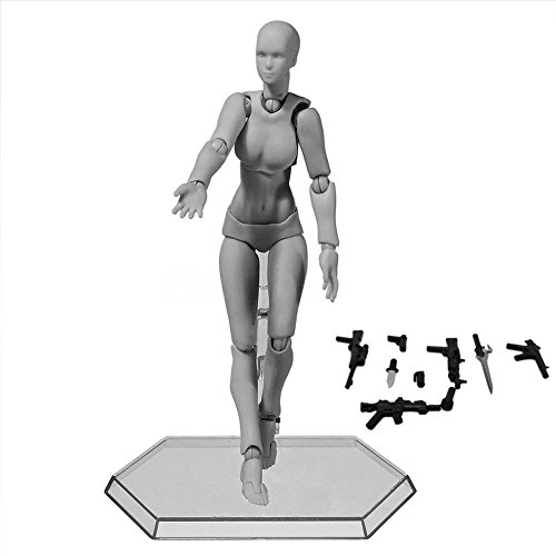 Tulas Action Figure Model,Man/Women Mannequin Body Kun Doll Body-Chan Male & Female Action Figure DX Set with Accessories Kit, Suitable for Sketching, Painting, Drawing, Artist.