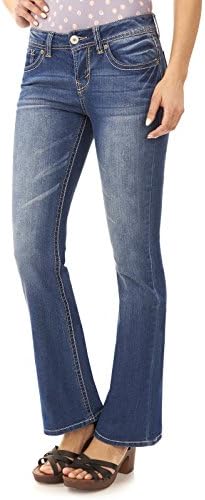 WallFlower Juniors Basic Legendary Bootcut Jeans in Kristen Size: 1