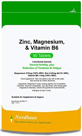 Nordhaus Zinc Magnesium and Vitamin B6-90 Tablets