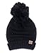 Hatsandscarf CC Exclusives Unisex Oversized Slouchy Beanie with Pom (Black)