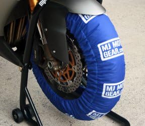 Motorcycle Tire Warmer Set, Single Temp, Fits 180 to 200 Rr / 120 Fr, Blue