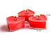 ALIMITOPIA Valentine Candles,Romantic Love Heart-Shaped Smokeless Sweet Scented Candles for Candlelight Dinner Valentine's Day Wedding Birthday Christmas Party Home Decoration Gift(Red,20pcs)