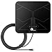 HDTV Antenna, 1byone Digital Indoor TV Antenna 25 Miles Range with 10ft High Performance Coax Cable, Extremely Soft Design and Lightweight