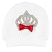 Eda Baby Girl Jeweled Crown Layette 3 Piece Gift Set 0-3M Red