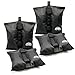 Outrav Canopy Sand Bags - Tent Weights for Outdoor Canopy, Sun Shelter, Pop Up Tent, Gazebo, Party Tent - Easy to Use, Heavy Duty Strong Material - Sandbag Gazebo Weights, Pack of 4 (Black)