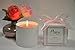 Manu Home Aromatherapy ROSE Candle in a Beautiful Ceramic White Base ~ Infused with Tuberose to Enhance the Serene Floral Notes ~ Perfect Gift! ~ 9oz fill!