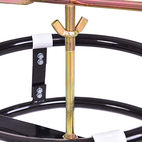 Goplus Tire Changer Stand, Change Tyre Wheel for 16" Rims or Larger Bicycle Motorcycle, Adjustable Tire Changing with Bead Breaker (Black)