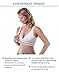Classic Pump&Nurse Nursing Bra with Built in Hands-Free Pumping Bra and Adjustable Back Clasp - White, XL