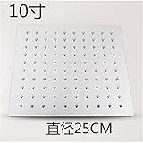 Bestyunyu Soild Brass Bathroom Rainfall Shower Head Ultra Thin Shower Head Chrome Polished Chrome5