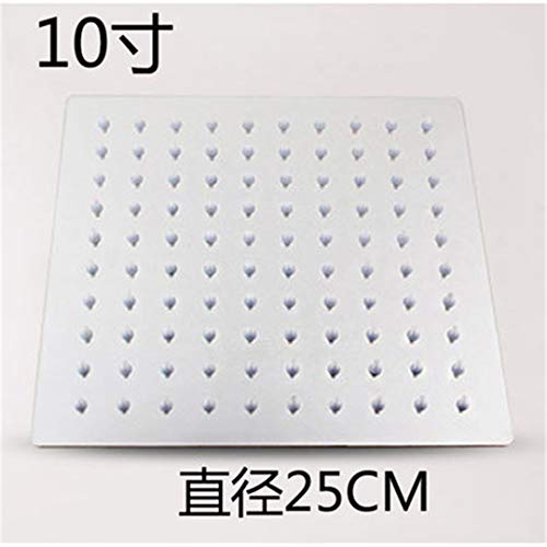 Bestyunyu Soild Brass Bathroom Rainfall Shower Head Ultra Thin Shower Head Chrome Polished Chrome5