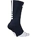 Nike Unisex Dri-Fit Elite Crew Basketball Socks (Large, Navy/White)