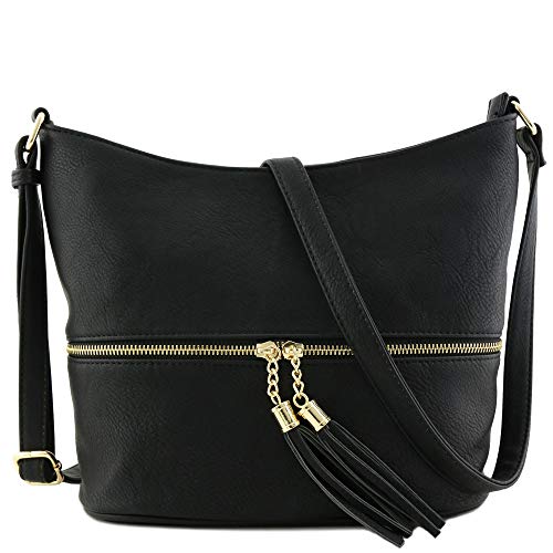 brown suede hobo bag