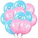 meekoo 18 Pieces Gender Reveal Balloons Boy or Girl Letter Balloon Latex Balloons Foil Balloons for Baby Shower Themed Party Decorations