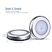 AMIR Upgraded 3.15” Motion Sensor Light, 3 Pack Stick on Cordless Battery-Powered LED Night Light, Closet Lights, Stair Lights, Safe Lights for Hallway, Bathroom, Bedroom, Kitchen (Silver - White)