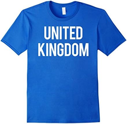 Mens United Kingdom T Shirt Cool British UK country fan gift tee Medium Royal Blue
