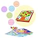 NextX Button Art Color Matching Mosaic Pegboard Puzzles Early Learning Educational Toys For Boys and Girls