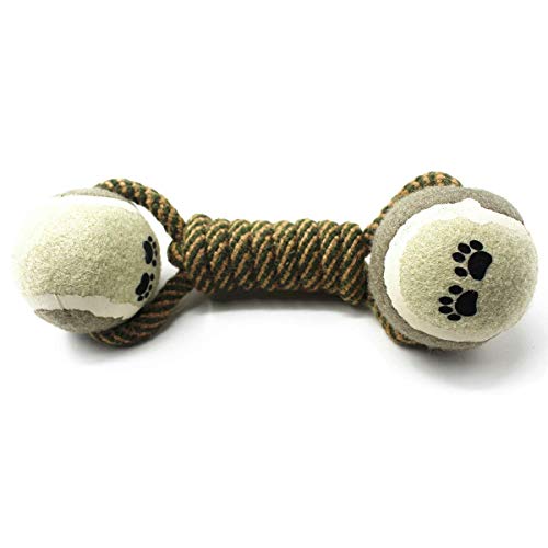 Petony Aggressive Durable Dog Rope Toy and Ball Teething Playing Chew Dog Toys, with Dog Training Whistle(chew Toys)