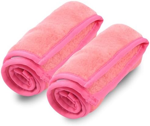 Makeup Remover 2-Pack - Naturally Wipes Make up off Face and Eye with Just Water - Reusable, Machine Washable and Chemical Free - Replaces Towelettes, Pads, Wipes, Oil and Cleansers