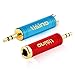 Disino 3.5mm to 1/4 Adapter, Gold-Plated Pure Copper 1/8 inch Male Plug to 1/4 inch Female Jack Stereo Adapter - 2 Pack