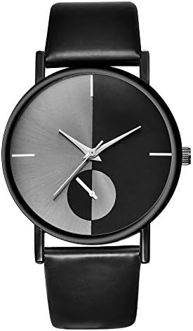 veyikdgWomen Men Watches Retro Dial Leather Band Quartz Analog Wrist Watch Couple Simple Business Casual Classic Design Leisure Movement Creative Lady Birthday Gifts