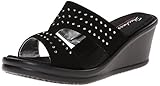 Skechers Cali Women's Rumblers-Hope Float Wedge Sandal, Black, 7 M US