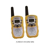 Zomei T388 2Pcs Mini Walkie Talkie 3-5KM Range 22-Channel FRS/GMRS UHF Two-Way Radios Coloful Walkie-Talkie For Kids(Yellow)