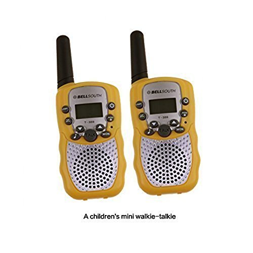 Zomei T388 2Pcs Mini Walkie Talkie 3-5KM Range 22-Channel FRS/GMRS UHF Two-Way Radios Coloful Walkie-Talkie For Kids(Yellow)