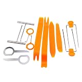Bullkeys 12pcs Pry Removal and Repair Kits for Auto,Radio Audio Installer Pry Tool